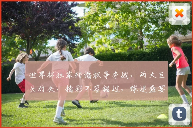 世界杯独家转播权争夺战，两大巨头对决，精彩不容错过，球迷盛宴即将开启